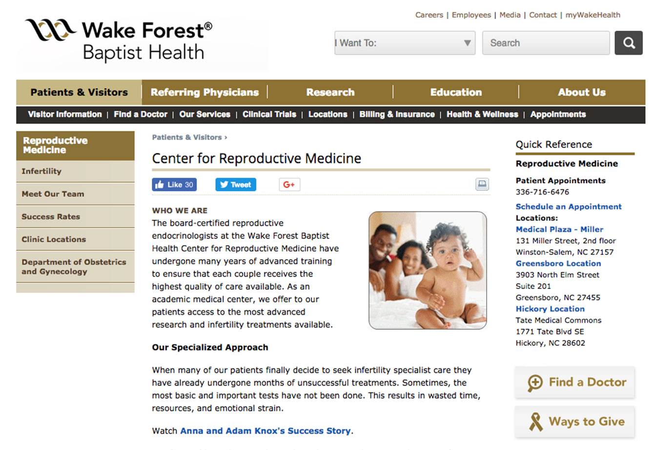 Wake Forest Center for Reproductive Medicine